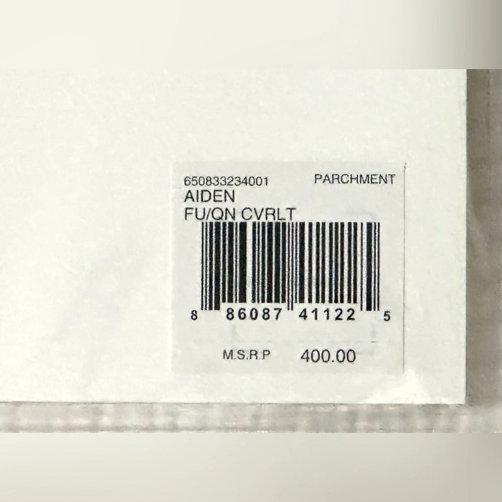 $400 NEW RALPH LAUREN HOME COVERLET FULL / QUEEN LIGHTWEIGHT PARCHMENT WHITE